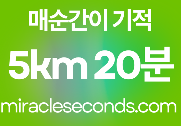 5km 20분